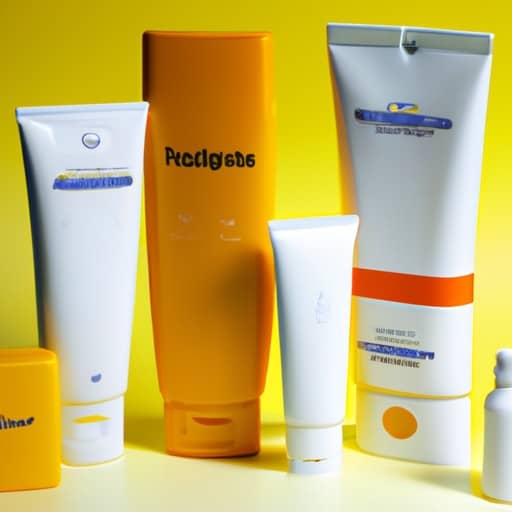 1. תמונה של סוגים שונים של מסנני קרינה עם SPF גבוה.