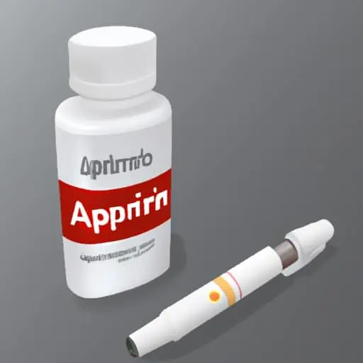 תמונה של EpiPen ובקבוק אספירין