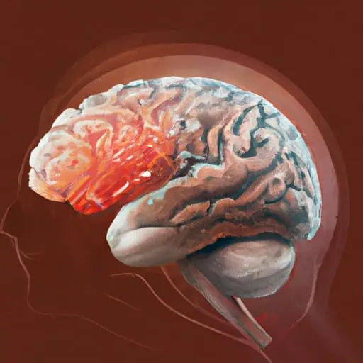 1. המחשה של המוח האנושי המדגיש את האזורים הפגועים בפרקינסון